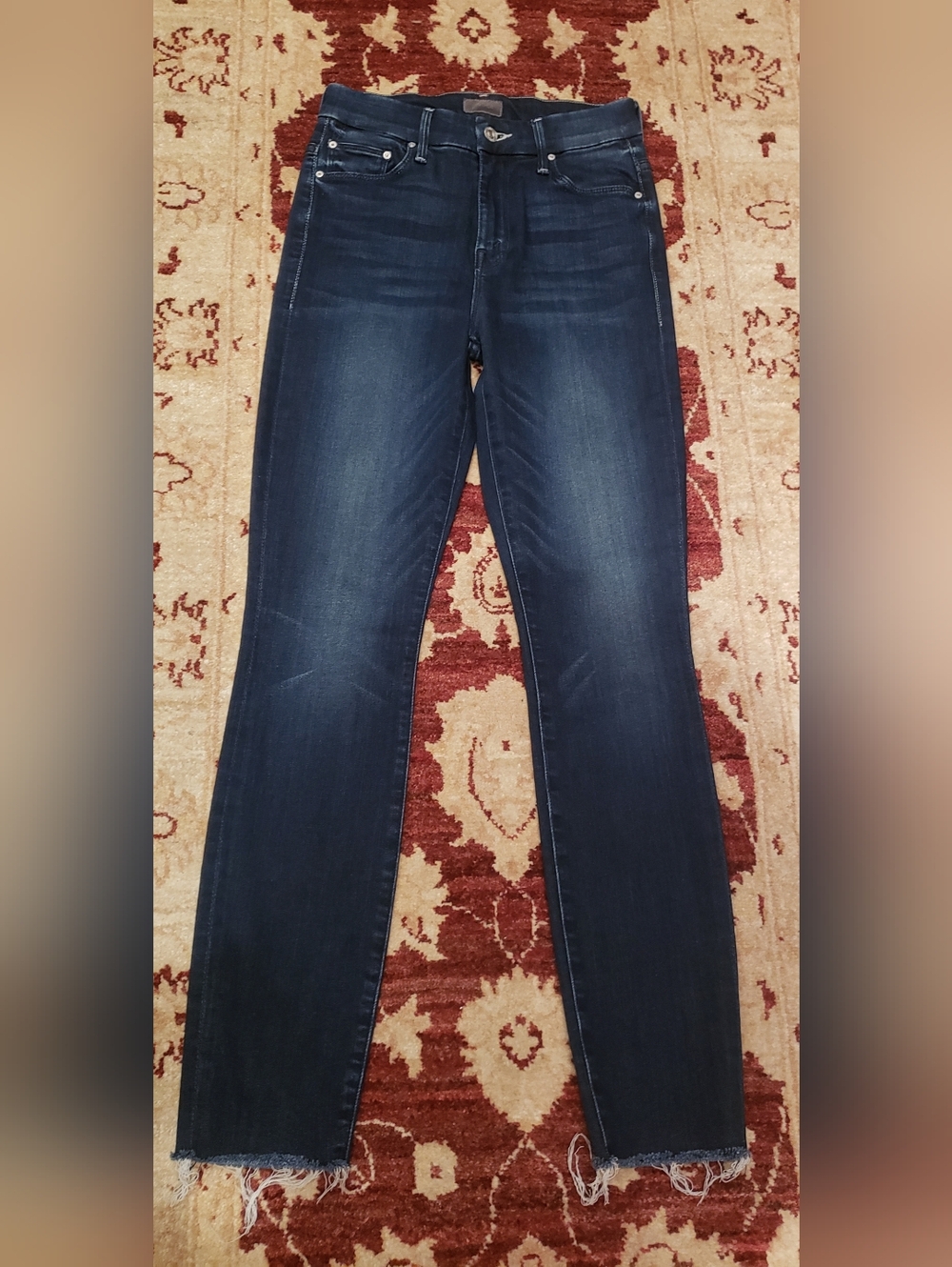 Mother Jeans Ankle Fray Size 24